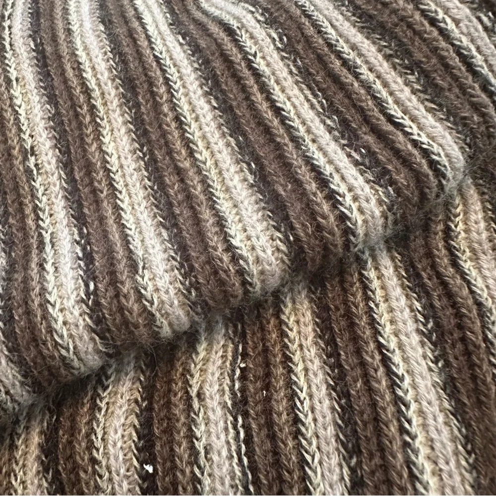Joseph Abboud gray brown cream scarf